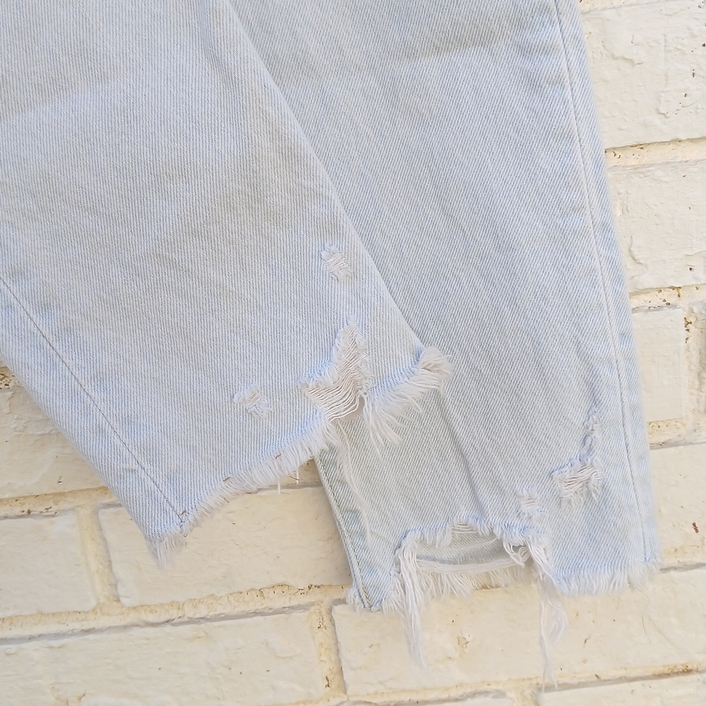 Levi's 501 S Premium Skinny Jeans Lightwash Distressed - Picture 4 of 10